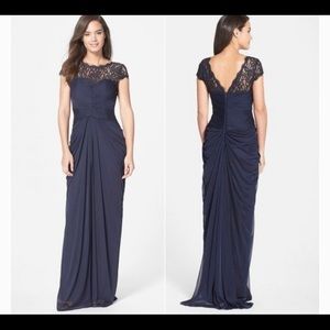 Beautiful navy blue gown. Size 16